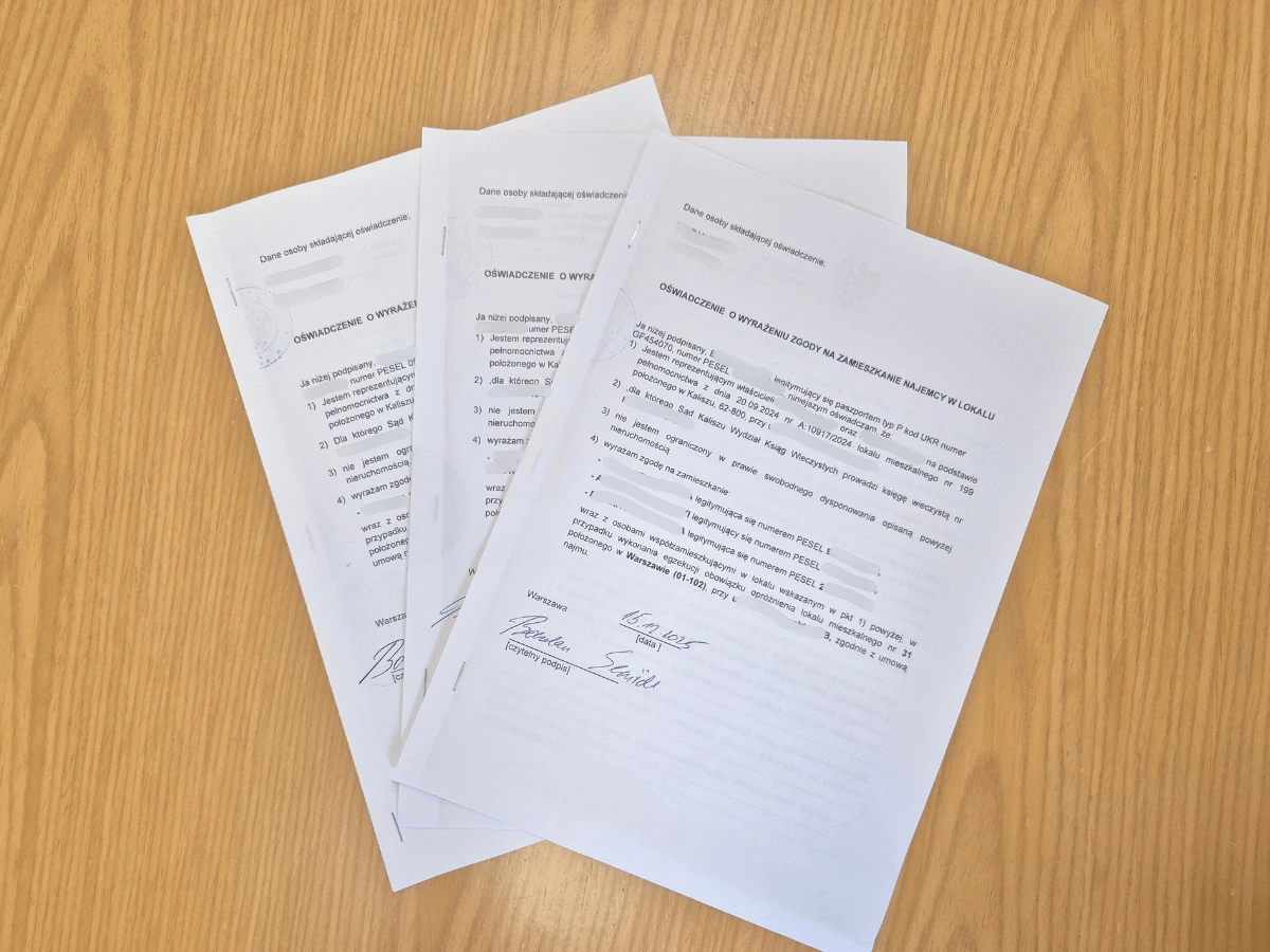 Oświadczenia do najmu okazjonalnego — pakiet z art. 777