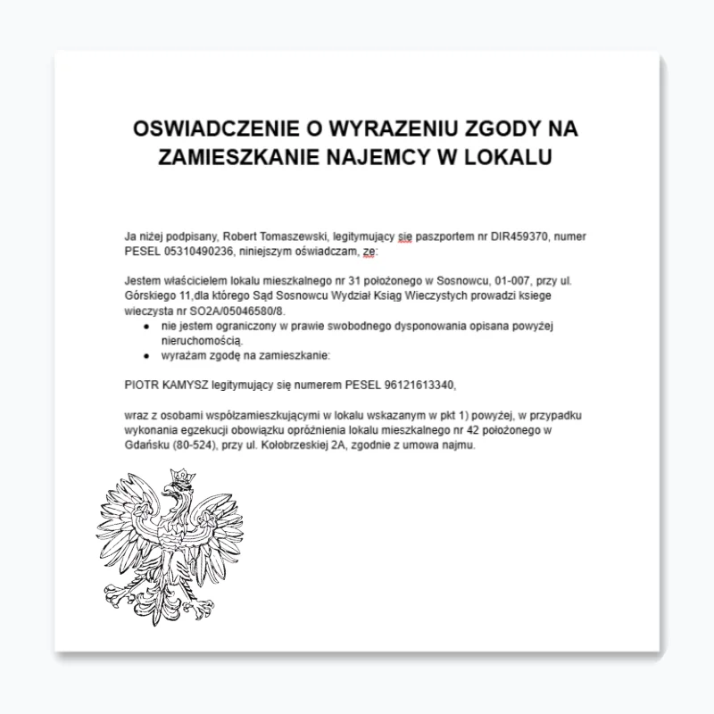 Legalność najmu okazjonalnego